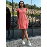 Mayflies Dress-TW-SK-2113.17P-Coral | Shoptok.si