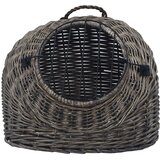  Transporter za mačke sivi 45 x 35 x 35 cm od prirodne vrbe | shoptok.hr