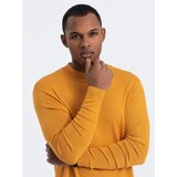 Ombre Men's knitted half turtleneck with viscose - mustard | shoptok.hr