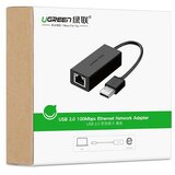 Ugreen CR110 USB 2.0 10/100Mbps Ethernet adapter crni | ePonuda.com