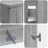  Set kupaonskih ormara od 4 dijela ZWOLLE Siva Sonoma | shoptok.hr