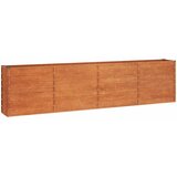  Povišena vrtna gredica boja hrđe 320 x 40 x 77 cm čelik COR-TEN | Eponuda.com