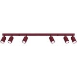 Sollux Lighting Stropna svetilka KARBON 6L burgund, (5000352406) | Shoptok.si