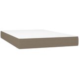  Krevet s oprugama i madracem smeđesivi 120 x 200 cm od tkanine | shoptok.hr