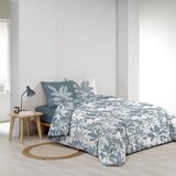 Douceur d intérieur Bela/modra bombažna posteljnina za zakonsko posteljo/podaljšana 240x220 cm Hera – | Shoptok.si