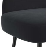 Oblikovana klupa s naslonjačem Crna 110 x 60 x 76 cm Baršun | shoptok.hr