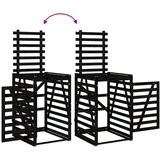  Spremište za kantu za smeće crno 84x90x128,5 cm od borovine | shoptok.hr