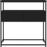  Konzolni stol crni 75 x 40 x 75 cm od konstruiranog drva | shoptok.hr
