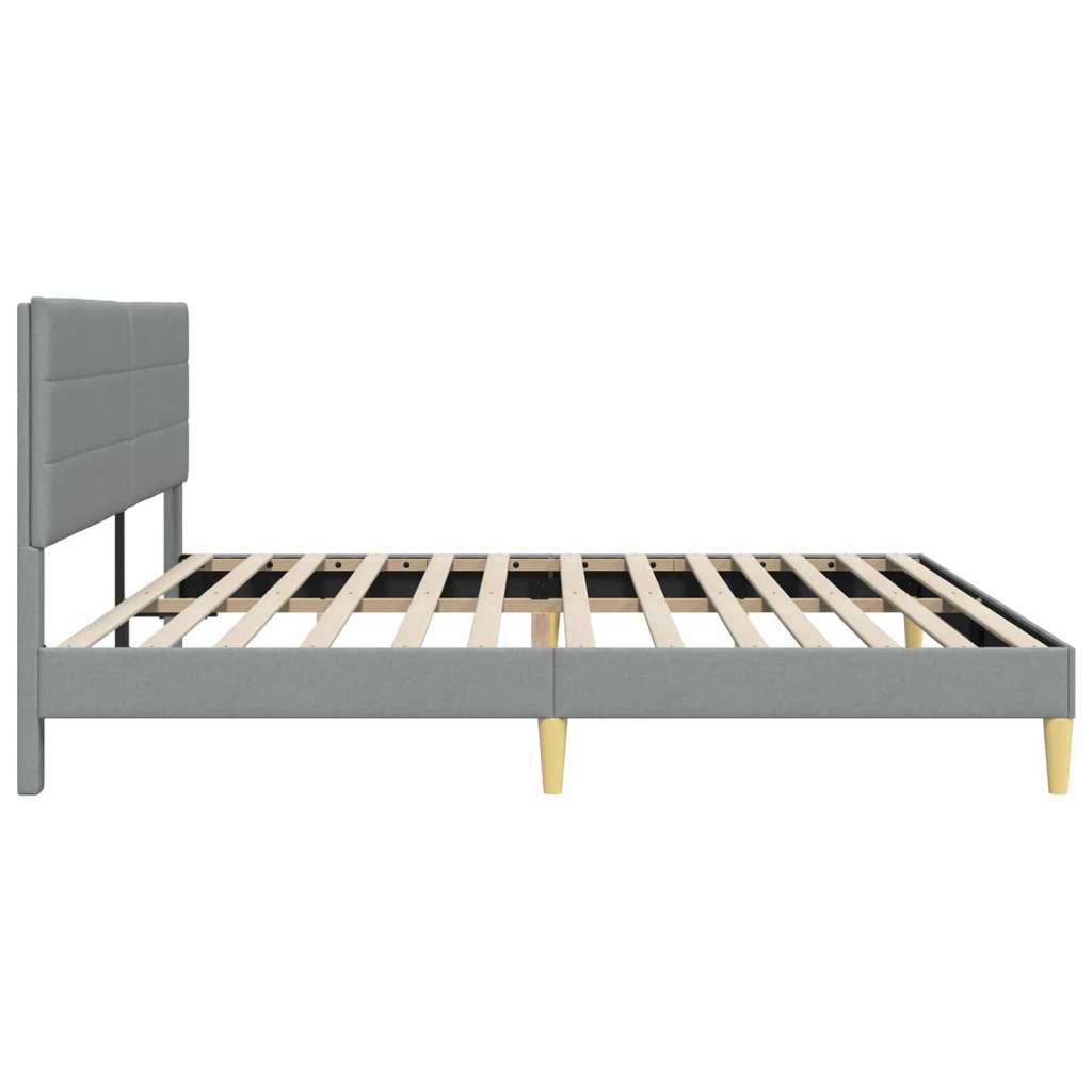  Okvir za krevet Svijetlo siva 200 x 200 cm tkanina - Svjetlosiva 200 x 200 cm | shoptok.hr