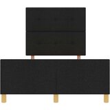  Crni krevet 120x190 cm od tkanine | shoptok.hr