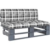 Maison Chic Vrtni srednji kavč - Zunanji kavč iz palet siva impregnirana borovina, (22040605) | Shoptok.si