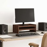 vidaXL Stalak za monitor smeđa boja hrasta 42x24x16 cm drveni | shoptok.hr