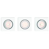 Philips 50193/31/PN - komplet 3x led rgbw, prigušiva ugradna svetla, 1x GU10/4,8W/230V, bela + daljinski upravljač | Eponuda.com