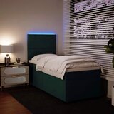 Box spring krevet s madracem tamnozeleni 90x190 cm baršunasti | shoptok.hr