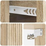  Noćni ormarić za montažu na zid Hrast sonoma 33 x 34 5 x 20 cm | shoptok.hr
