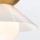 Quintiesse QN-SAUCER-1P-M-AB-OPAL-Luster na stalku SAUCER M 1xE27/40W/230V zlatna | Eponuda.com