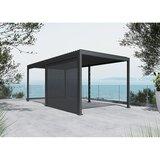 SUNFUN Paviljon s letvicama Set Milos (Š x D: 579 x 294 cm, Night-Grey, Aluminij/PVC/Staklena vlakna, 2 -dij.) Cijene