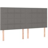  S oprugama i madracem tamnosivi 200 x 200 cm od tkanine | shoptok.hr