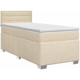  Boxspring krevet s madracem Krem 90 x 200 cm Tkanina | shoptok.hr