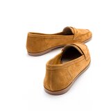 LuviShoes F02 Women's Mustard Suede Flats | Shoptok.si