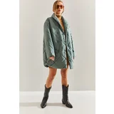 Bianco Lucci Women's Buttoned Oversize Puffer Coat