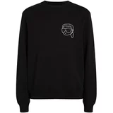 Karl Lagerfeld Sweater majica 'Ikonik' tamo siva / crna / bijela
