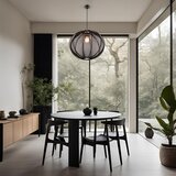 Candellux Lighting Crna viseća svjetiljka s tekstilnim sjenilom ø 52 cm Mellow – | shoptok.hr