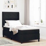  Krevet s opruga kutije s jastukom Crna 200 x 90 cm tkanina | shoptok.hr