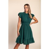 Fenzy Mini Haljina Na Volane, Tamno Zelena | shoptok.hr