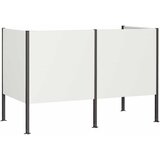  Ekran za kante za smeće 167 x 85 x 113 cm Čelik Bijela Slike