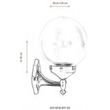 Opviq BAP 68160 BSY M2 Zidna lampa, crna | Eponuda.ba