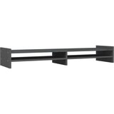  Stalak za monitor sivi 100x27x15 cm od masivne borovine | shoptok.hr