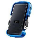 Apacer zunanji disk 2TB AC631 USB 3.1 odporen na udarce črno/moder | Shoptok.si