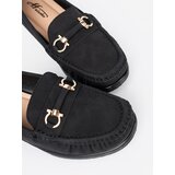 Shelvt Black wedge shoes with decoration | Shoptok.si