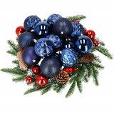  Set Božićnih Kuglica za Ukrasiti Božićno Drvo, 8 cm, 30 komada | shoptok.hr