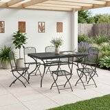  Vrtni set za objed 7 pcs Antracit 212 x 90 x 76 cm | Eponuda.com