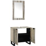  Set namještaja za kupaonicu 2 pcs Bijelo Konstruirano drvo | shoptok.hr