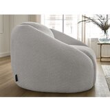 Bobochic Paris Svijetlo siva fotelja od bouclé tkanine Tina – | shoptok.hr