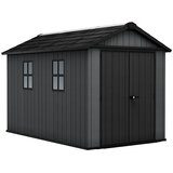 Keter Spremište Newton Plus 7511 (Vanjska dimenzija uklj. krovni prevjes (Š x D): 230 x 350 cm, Plastika, Siva) Cijene