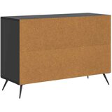  Strani šal s predalom Črna 89 x 34,5 x 60 cm Inženirski les, (5000217629) | Shoptok.si