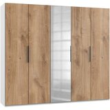 MID.YOU omara s klasičnimi vrati, bela, barve hrasta | Shoptok.si