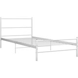 Furnova Posteljni okvir bel kovinski 100x200 cm, (21931847) | Shoptok.si