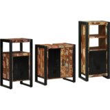 vidaXL Set namještaja za kupaonicu 3 pcs Čvrsto reciklirano drvo | shoptok.hr