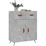  Komoda siva boja betona 69,5x34x90 cm od konstruiranog drva Slike