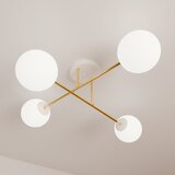  Luster na šipci MAGNUM 4xE14/10W/230V bela/zlatna | Eponuda.com