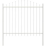  Vrtna Ograda 5 pcs Bijelo 170 x 165 cm Čelik s prahom premazan | shoptok.hr