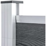 vidaXL Vrtna ograja WPC 1045x186 cm siva | Shoptok.si