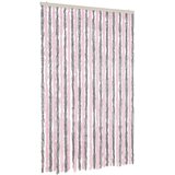 Furnova Zavesa proti mrčesu srebrno siva in roza 118x220 cm šenilja, (21917611) | Shoptok.si