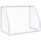 vidaXL Dječji nogometni golovi 2 kom s loptom bijeli 64x35x48 cm metal | shoptok.hr