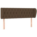 Vzglavje z ušesi temno rjavo 147x23x78/88 cm blago, (20738124) | Shoptok.si
